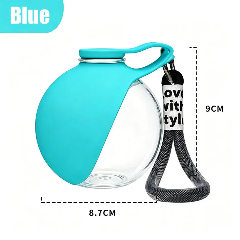 2-in-1 Portable Dog Water Bottle — Leak-Proof Silicone Bowl for Walks & Travel