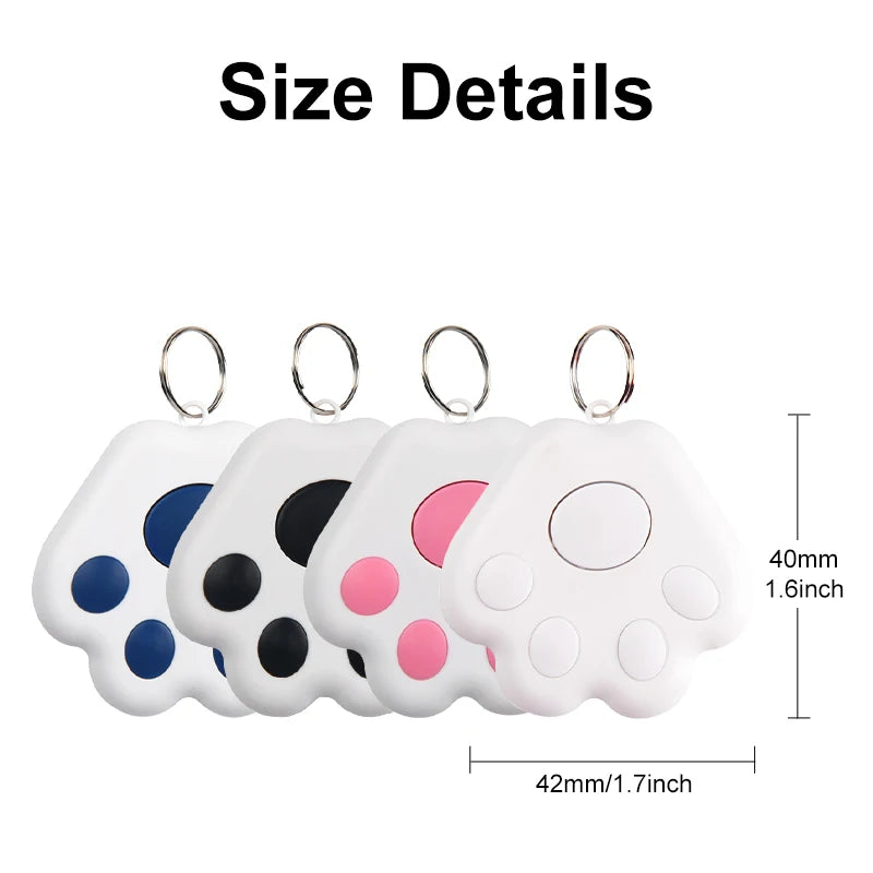 Cute Paw-Shape Bluetooth Finder for Pets & Belongings