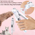 2-in-1 LED Pet Nail Trimmer & Grinder - Safe & Painless