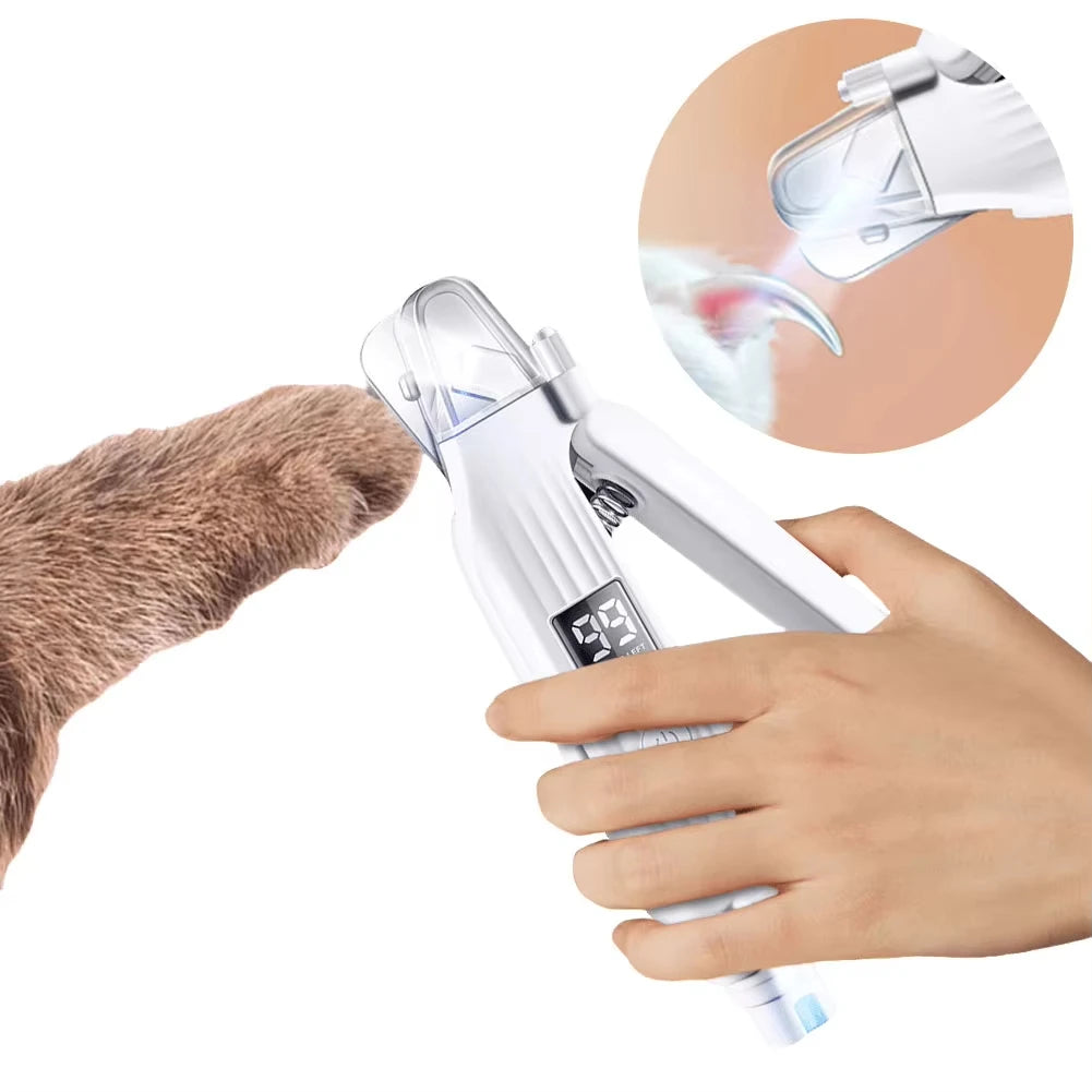 2-in-1 LED Pet Nail Trimmer & Grinder - Safe & Painless