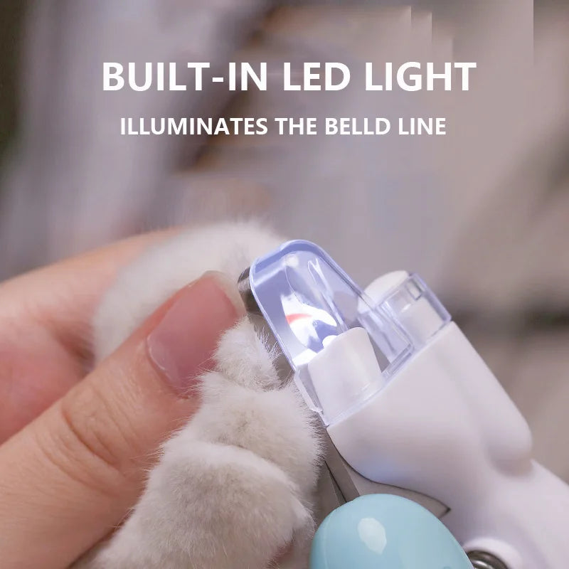 Coupe-Ongles LED pour Chien & Chat — Butée de Sécurité