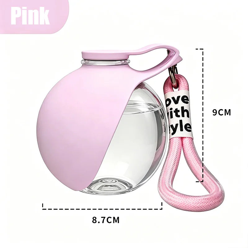 2-in-1 Portable Dog Water Bottle — Leak-Proof Silicone Bowl for Walks & Travel
