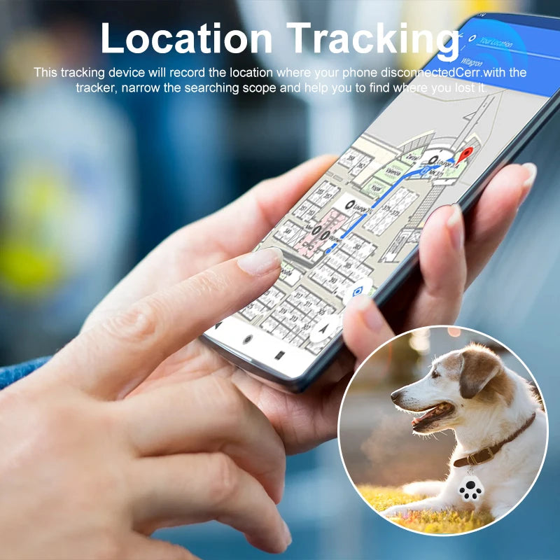 Cute Paw-Shape Bluetooth Finder for Pets & Belongings
