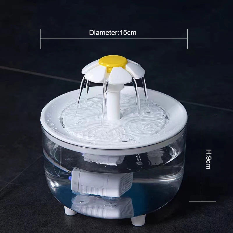 Automatic Pet Water Fountain — USB Electric, 1.2L, Cats & Dogs