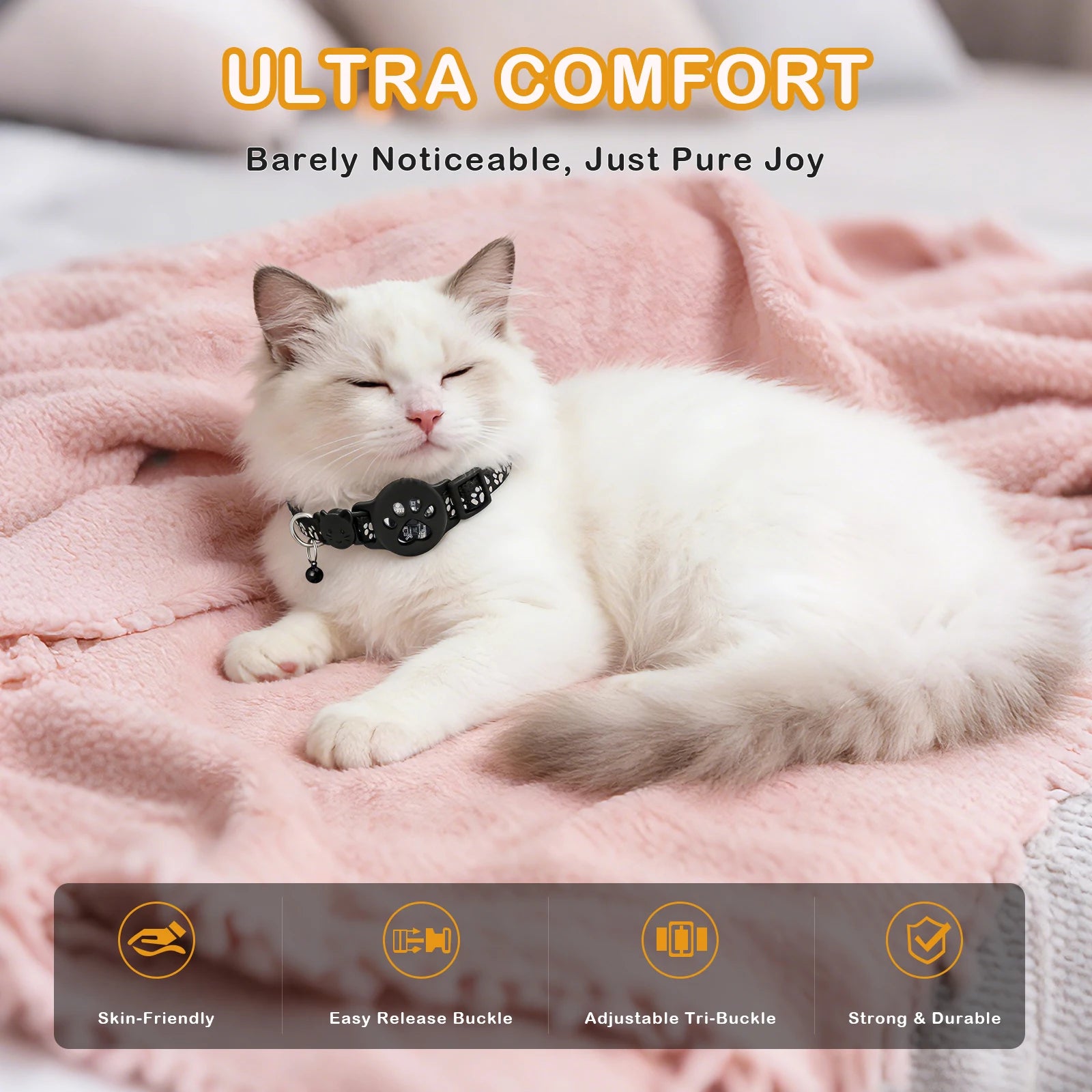 Smart GPS Tracker Collar for Cats & Dogs