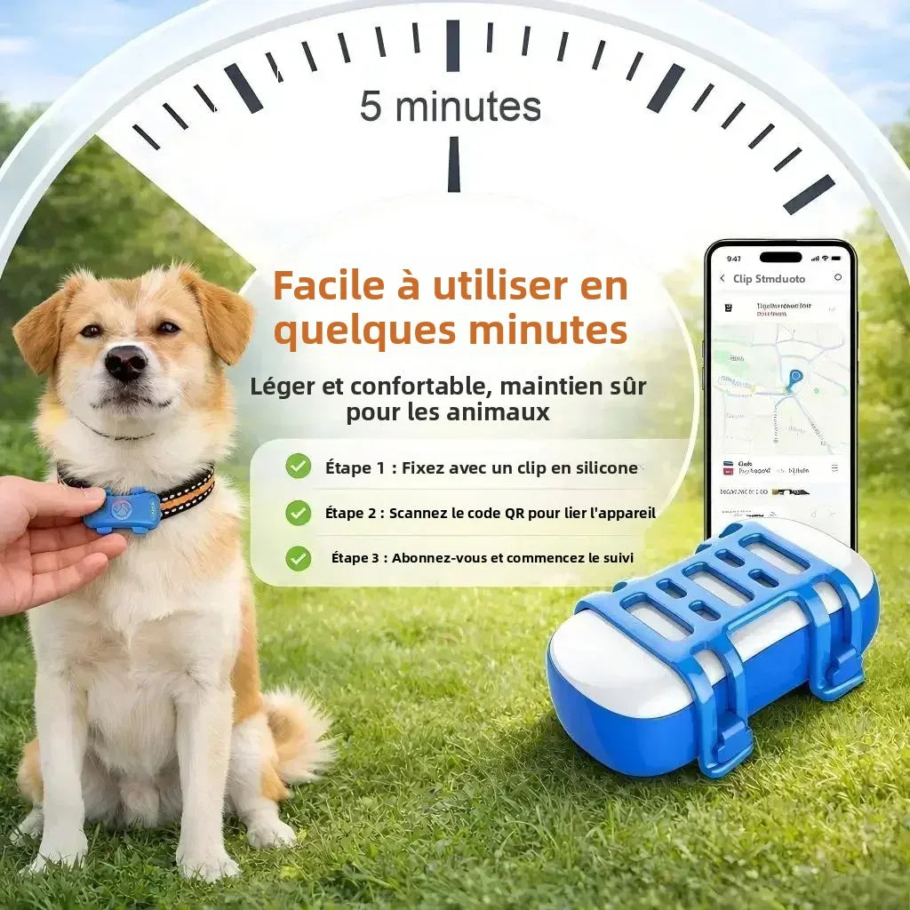 Collier GPS traceur pour animaux – Localisez-les partout, à tout moment